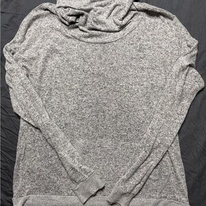 Inspired Hearts Heather Gray Cowl Neck Sweater